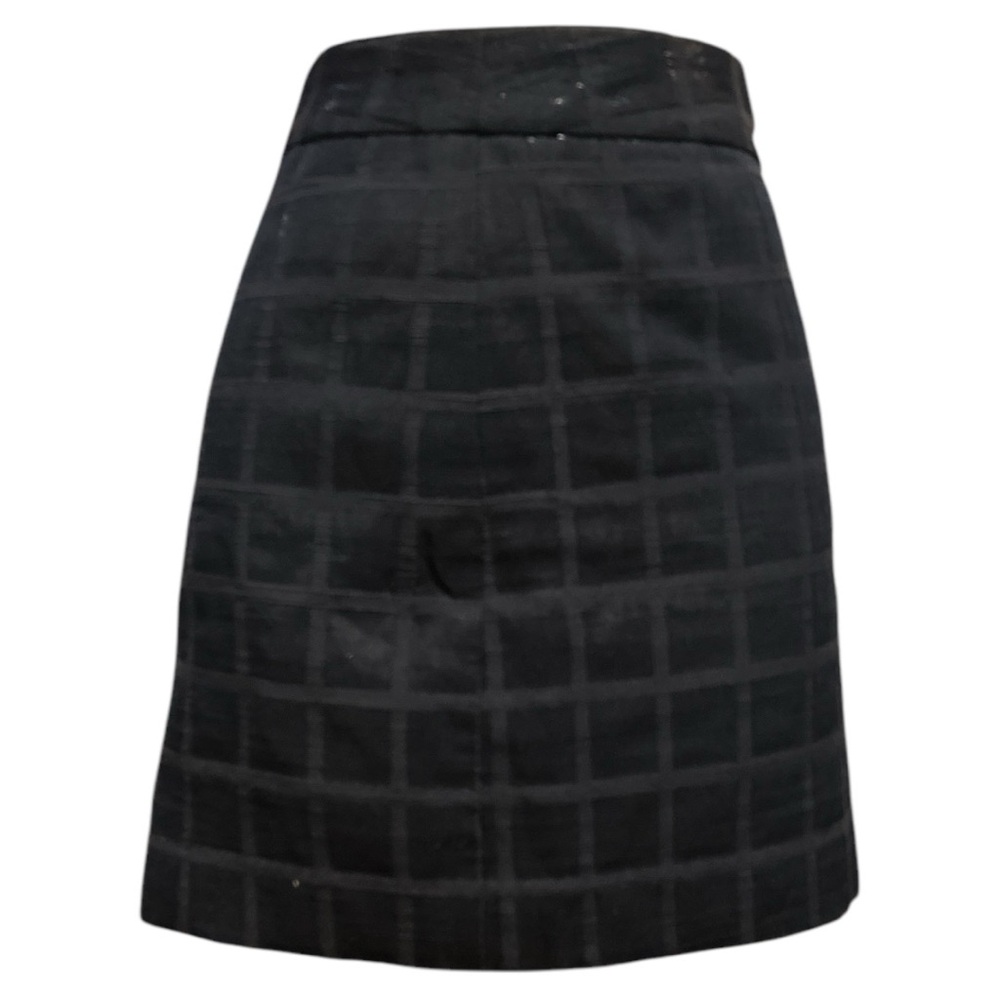 Gap Navy Blue Checkerboard Shimmer Mini Skirt Size 0